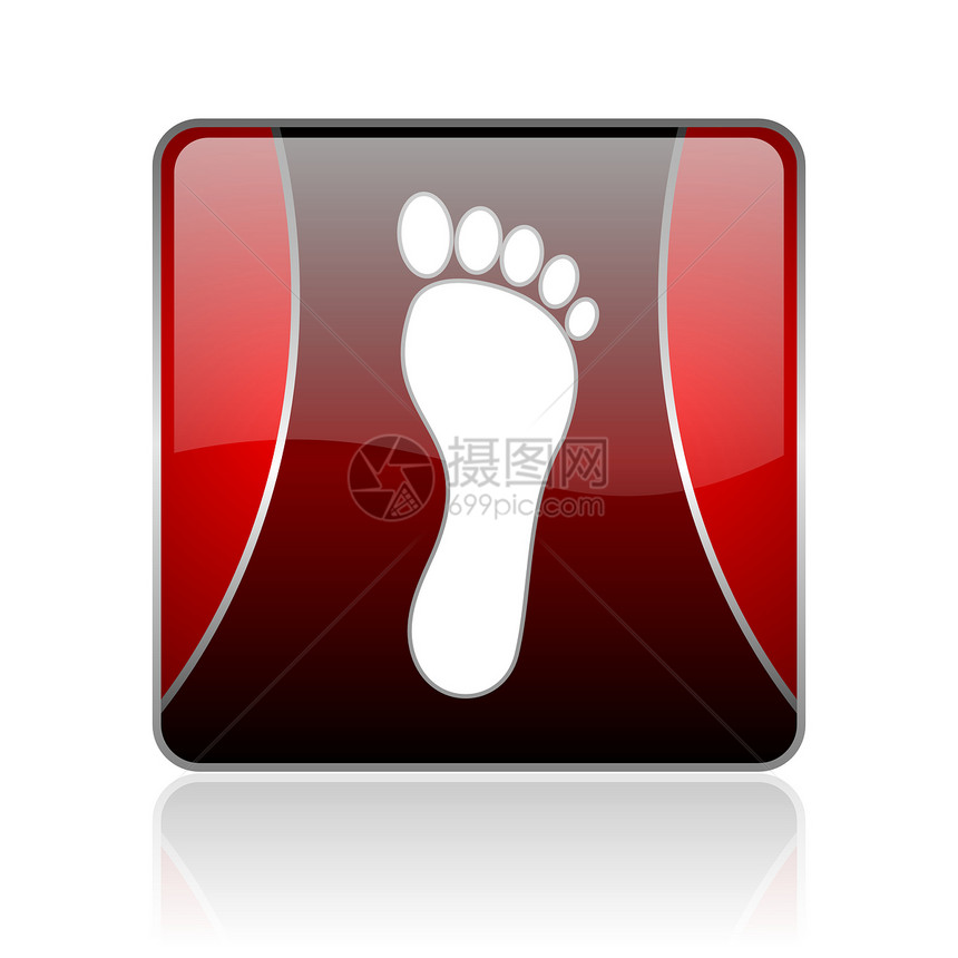 红平方网络闪光图标钥匙修脚按摩互联网赤脚海滩骨科打印手指正方形图片