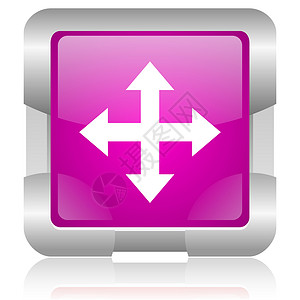 粉红色平方网络闪光图标钥匙按钮商业紫色互联网正方形行动导航课程网站背景图片