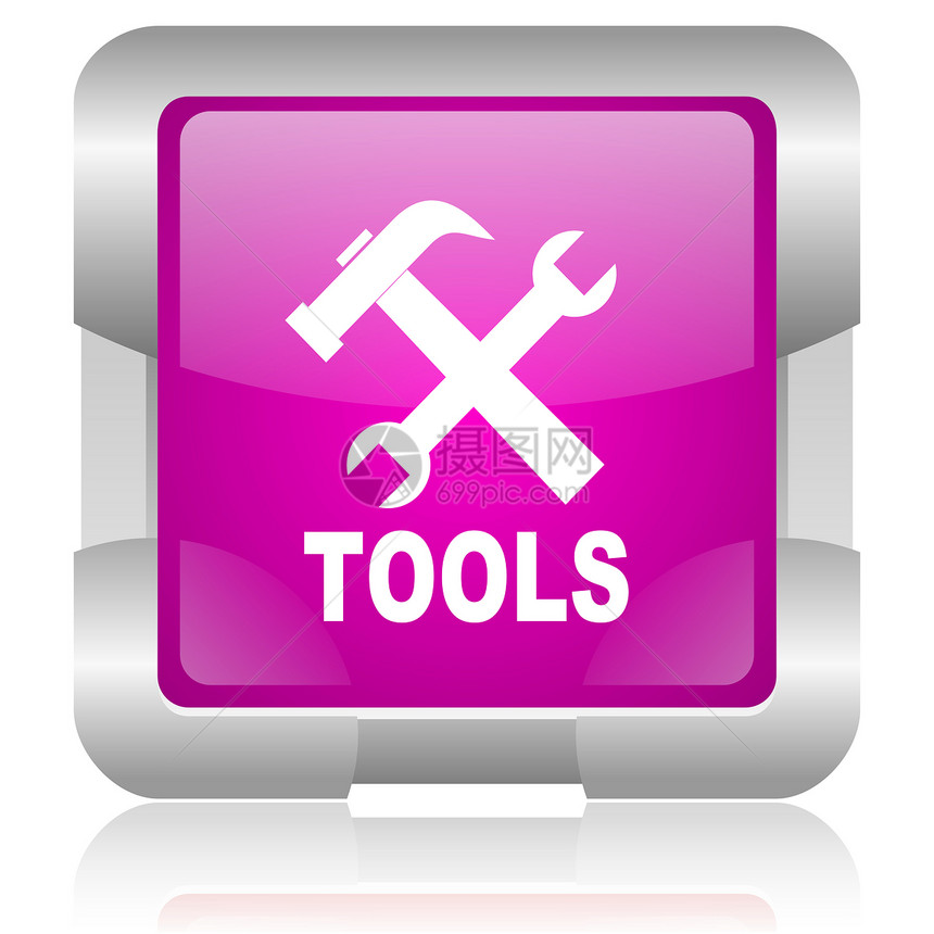 粉红色平方网络闪光图标粉色机械金属仪表商业钥匙工具按钮作坊乐器图片