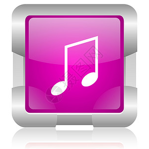 粉红色平方网络闪光图标旋律商业乐器笔记互联网乐队玩家溪流歌曲声学背景图片