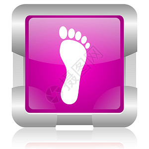 紫色脚印输入框粉红色平方网络闪光图标海滩钥匙正方形药品金属手指按摩脚步姿势解剖学背景