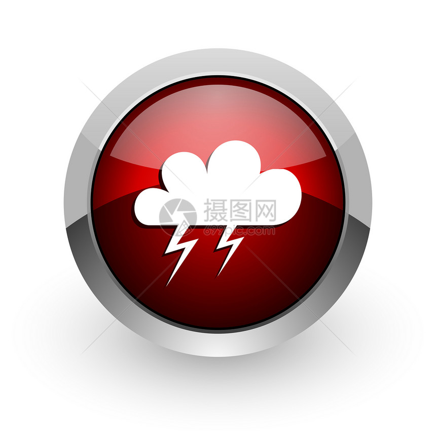 天气预报红圆网络光亮的图标网站金属晴雨表温度圆圈红色多云商业钥匙预测图片