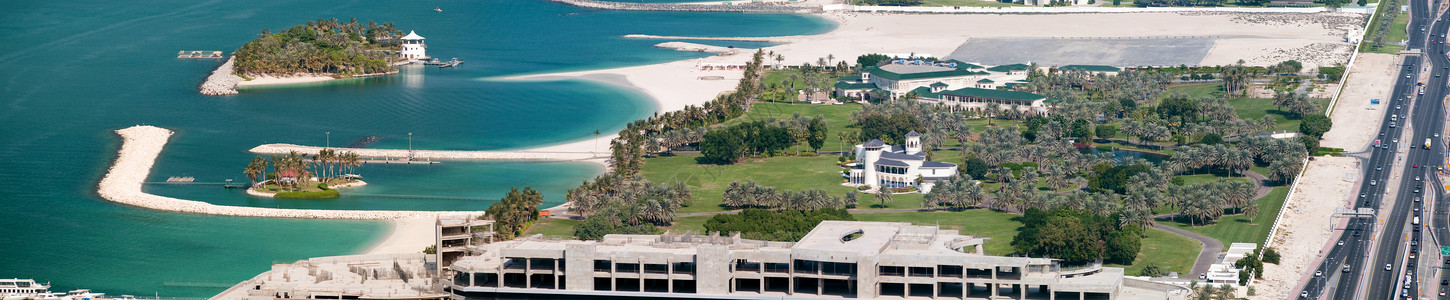 拉希德阿拉伯联合酋长国迪拜殿下海滩宫视图背景