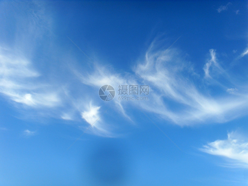 蓝色天空和白云白色蓝天蓝天白云材料图片