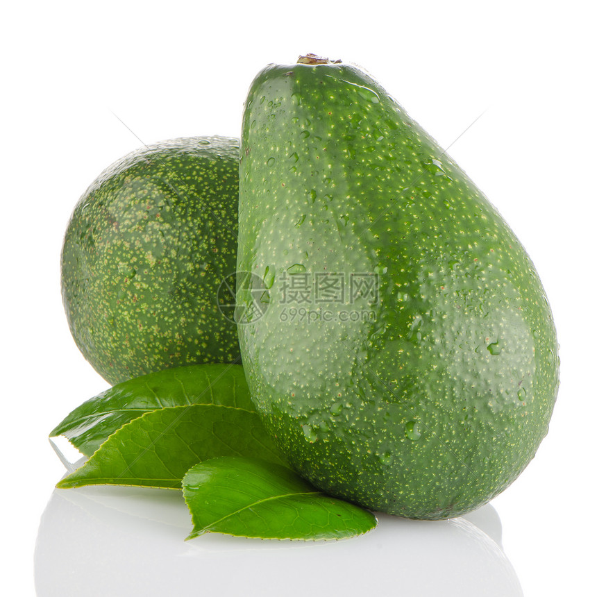 白面粉异国鳄梨情调白色绿色热带水果蔬菜图片