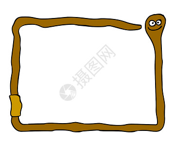 有趣的蚯蚓框架眼睛乐趣野生动物棕色插图快乐蜗牛微笑毛虫背景图片