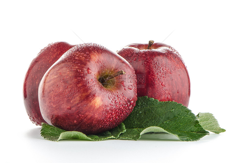提取红苹果早餐食欲生态农场饮食收成营养农业果汁水滴图片