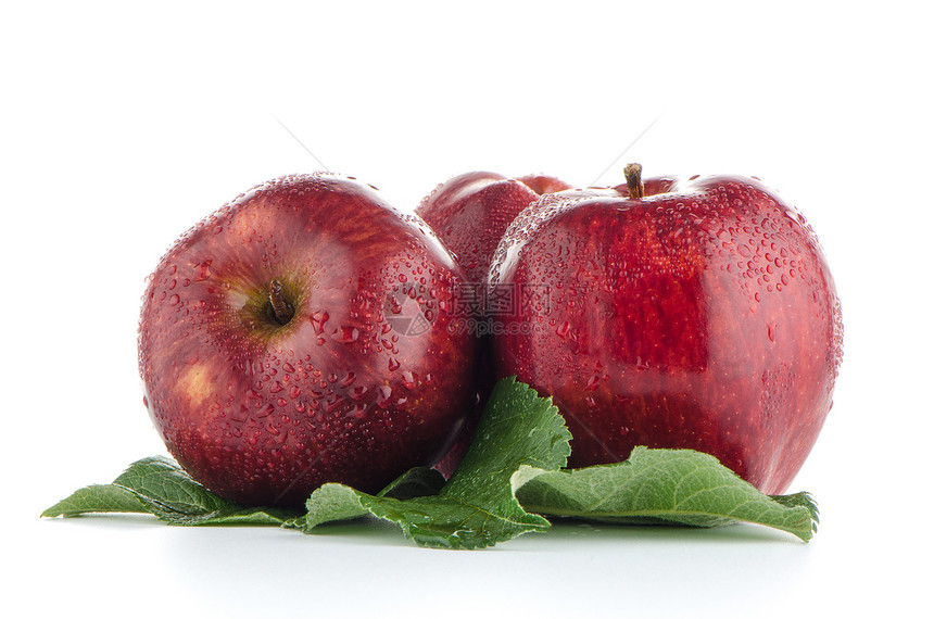 提取红苹果早餐饮食水果收成美食花园生态营养果汁水滴图片