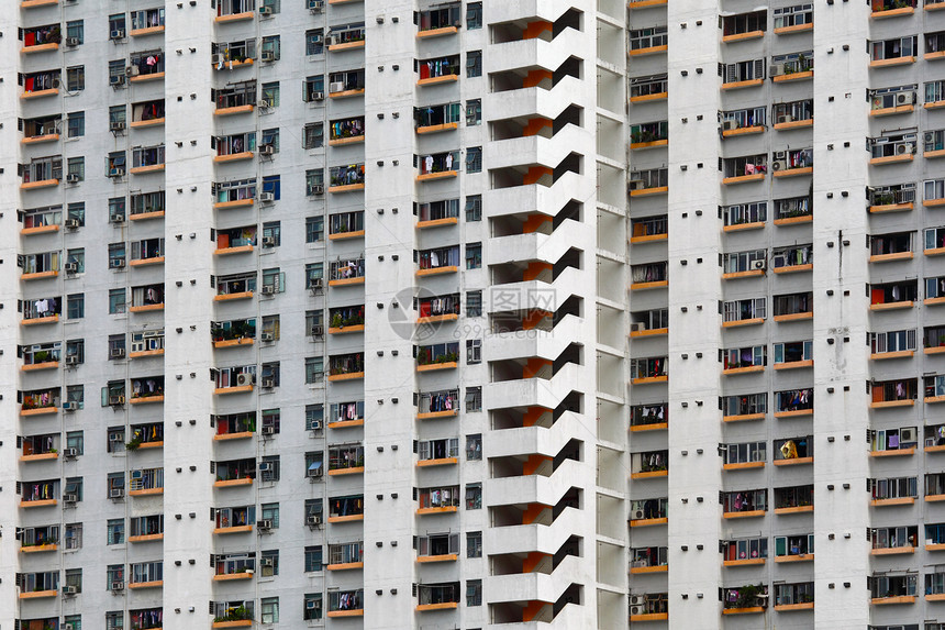 香港的公寓楼大楼建筑学城市摩天大楼住宅财产住房窗户高楼建筑图片
