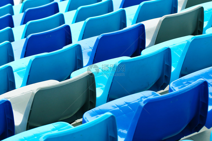 体育场的座位椅子观众体育馆空白蓝色会场团体论坛建筑民众图片