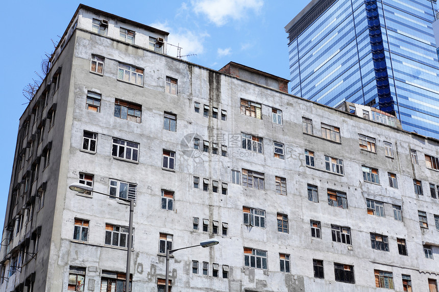香港废弃的废楼忽视城市生活邻里建筑学衣服世界经济衰退贫困衰变图片