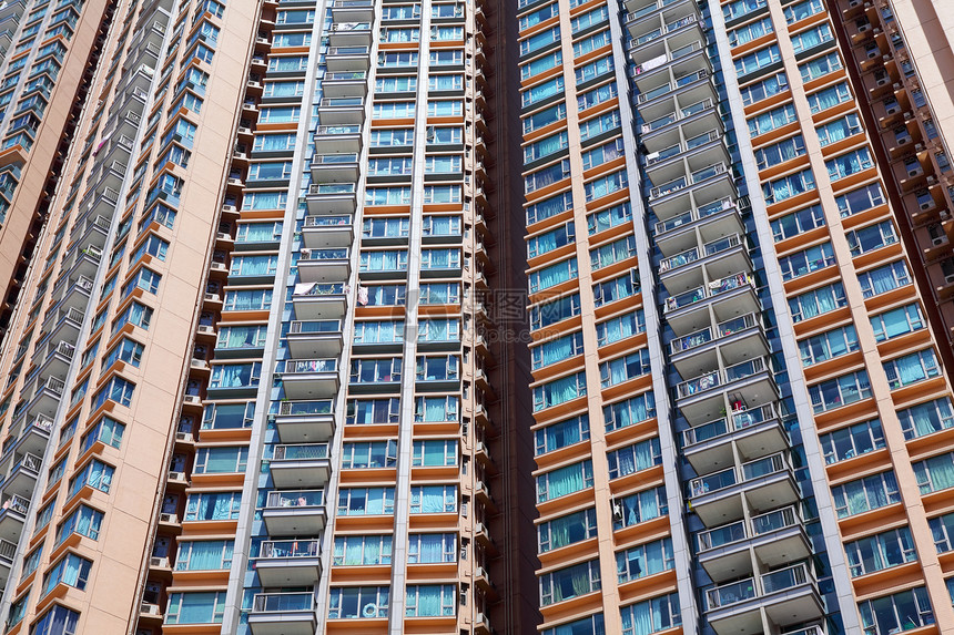 香港的公寓楼大楼建筑城市建筑学摩天大楼窗户住房高楼住宅财产图片