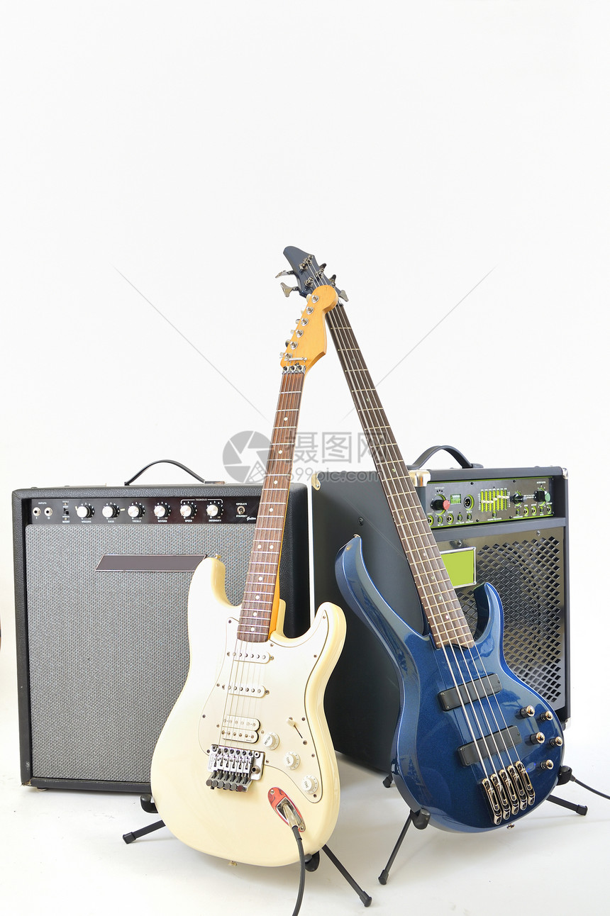 吉他和扩音器渠道踏板高音音乐装饰品电气歌曲放大器乐器滚动图片