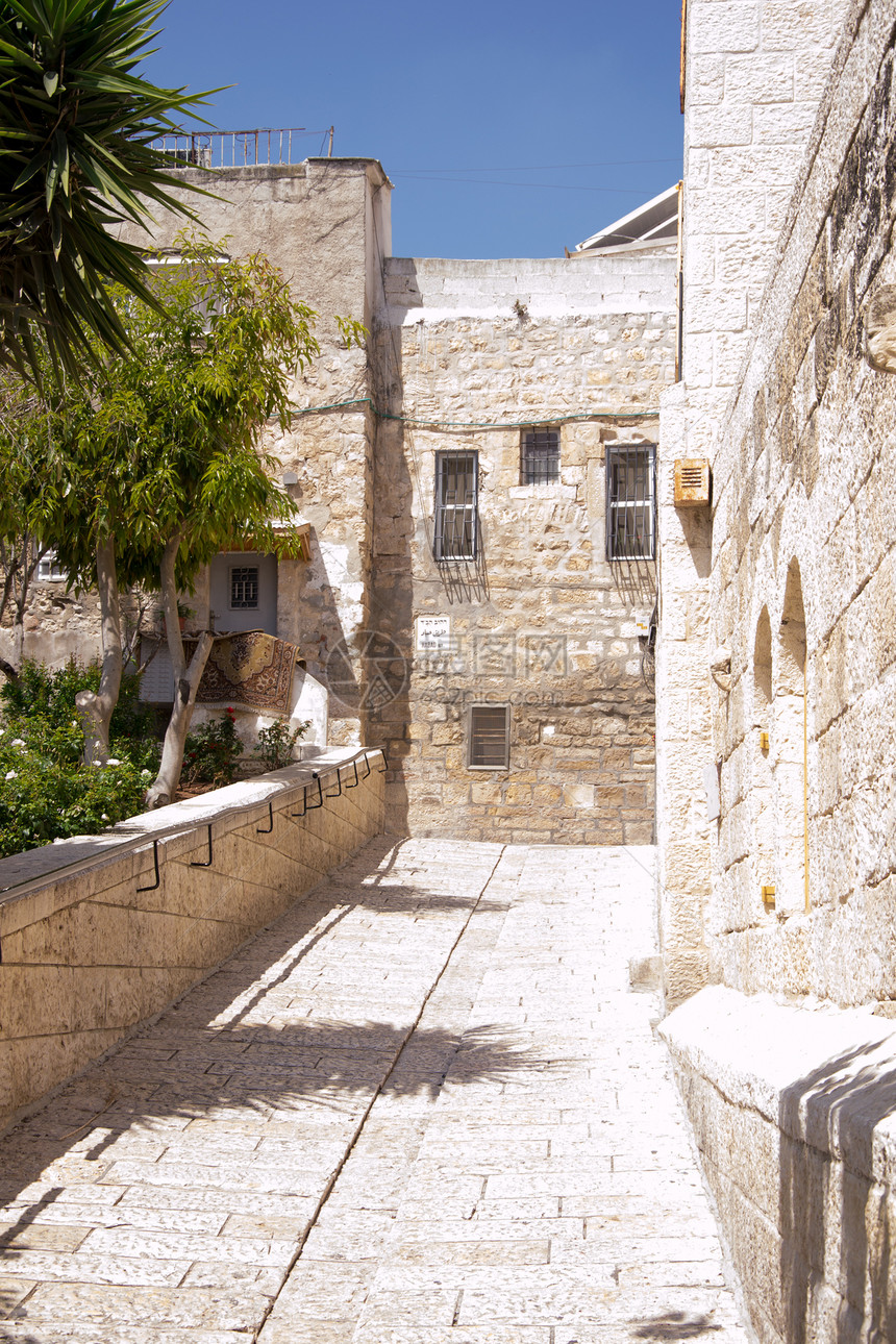 耶路撒冷 旧城内城市旅行街道历史国家建筑学假期圣经旅游建筑物图片
