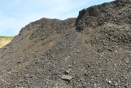 采石场煤炭堆黑色风景矿渣燃料农村煤炭背景图片