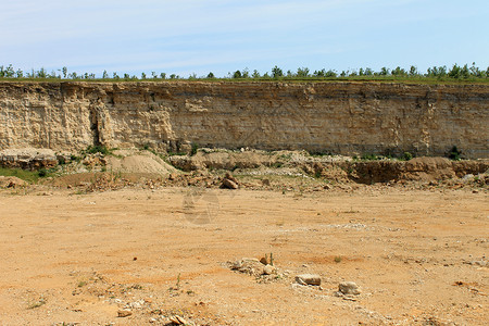 采石水平风景干旱地面悬崖工业岩石挖掘背景图片