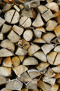 木柴柴堆硬木桦木木材日志背景图片