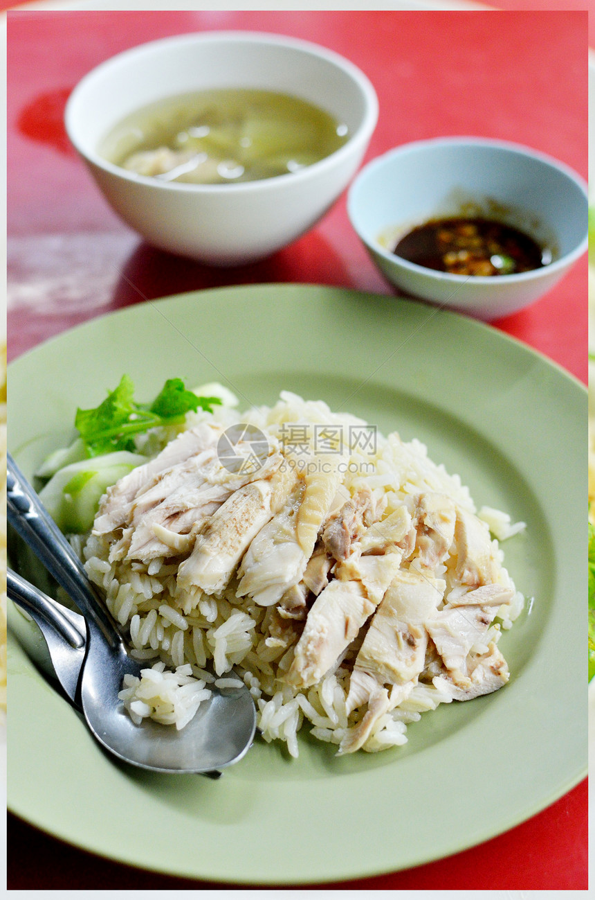 用鸡汤蒸的稻米蔬菜食物菜单煮沸早餐风格烹饪文化饮食餐厅图片