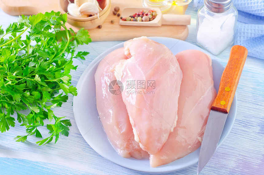 鸡片火鸡饮食烹饪木头杂货店食物美食动物正方形家禽图片