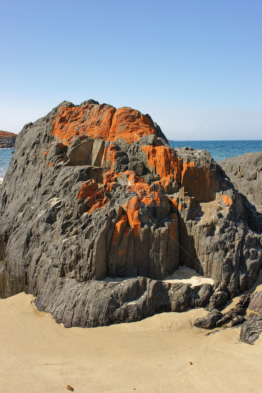 澳大利亚塔斯马尼亚Spiky海滩旅行海岸沙滩岩石假期海洋图片