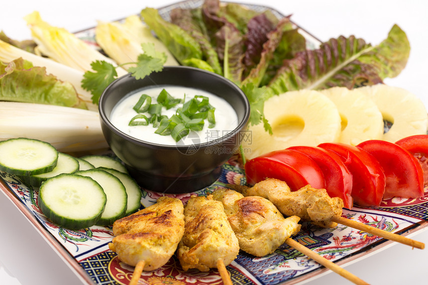 亚洲食品油炸盘子营养制品美食陶瓷食物起动机蔬菜沙拉图片