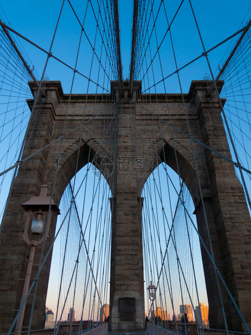 布鲁克林桥地标建筑建筑学历史性旅行图片