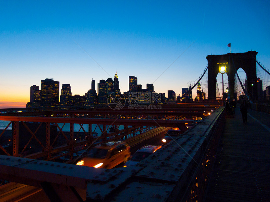 布鲁克林桥建筑地标建筑学旅行历史性图片