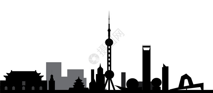 beajing 天线建筑景观办公室建筑物房屋酒店商业城市生活场景白色背景图片