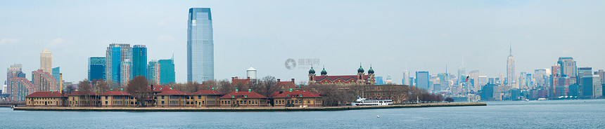 纽约州纽约市旅行港口景观摩天大楼天际城市全景地标建筑学建筑图片