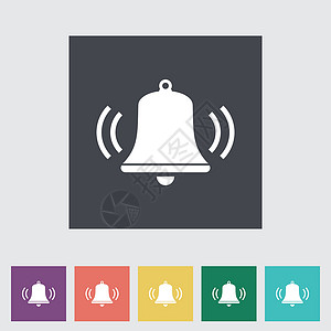 贝尔平面图标数字化圆圈戒指黑色顺口溜音乐铃声剪贴绘画按钮背景图片