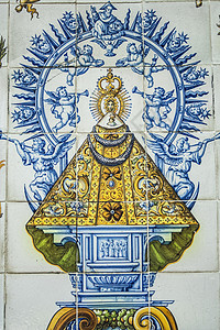 塔拉韦拉陶瓷塔拉韦拉女王普拉多大教堂高清图片