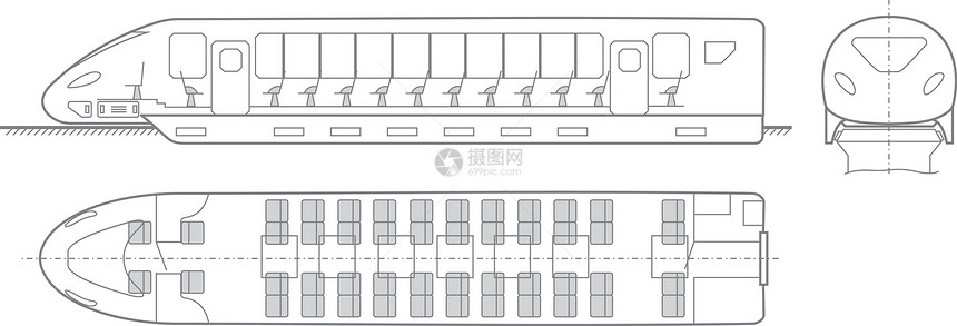 快速火车机车交通工具电子艺术品草图旅行交通乘客艺术民众图片