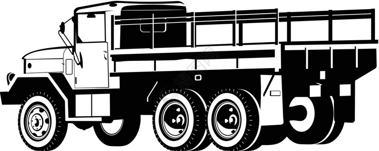 摩托车跟大卡车拖着卡车白色汽车卡通片货车绘画摩托车车皮下降端木桩插图插画