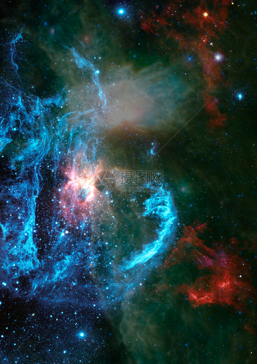在空间和星云的星域乳白色插图场地螺旋紫色科学天文学气体行星星座图片