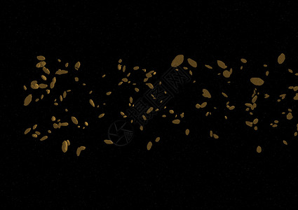空间中远处的小行星背景图片