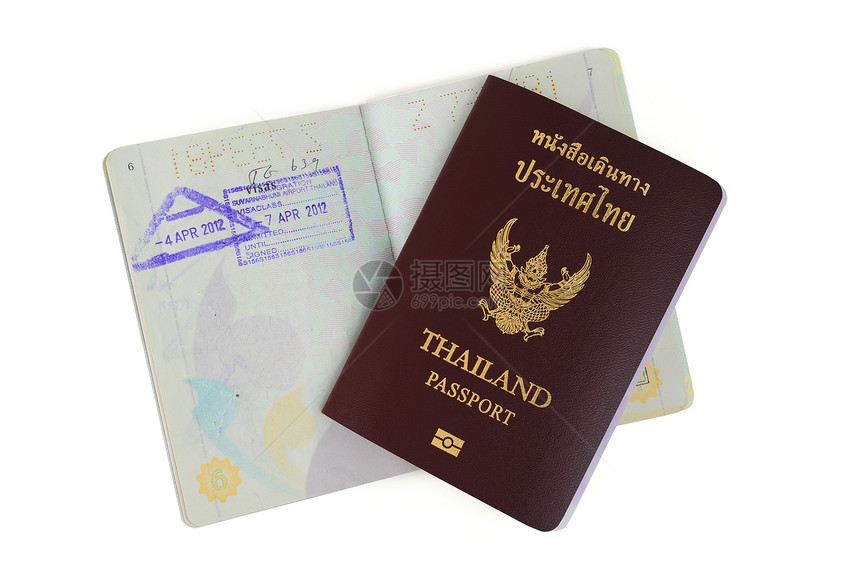 泰国护照协会游客护照海关国家旅行印章商务移民图片