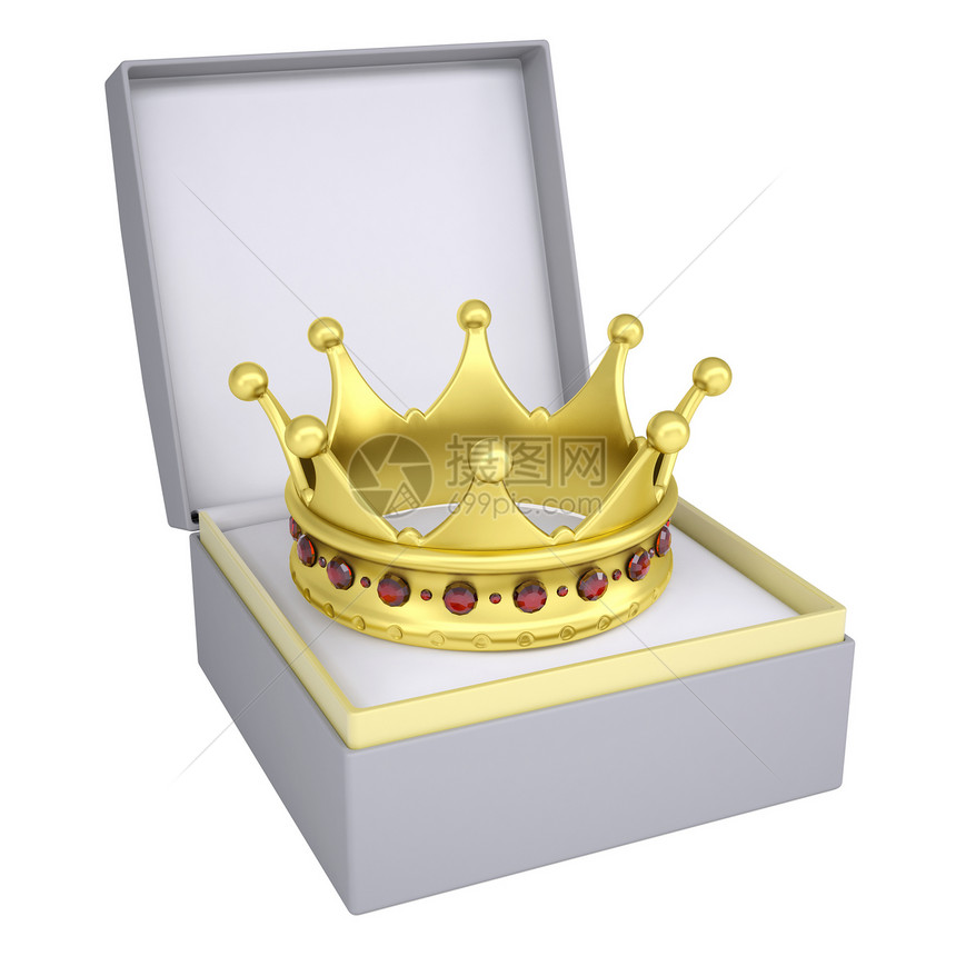在公开礼品箱中的王冠图片