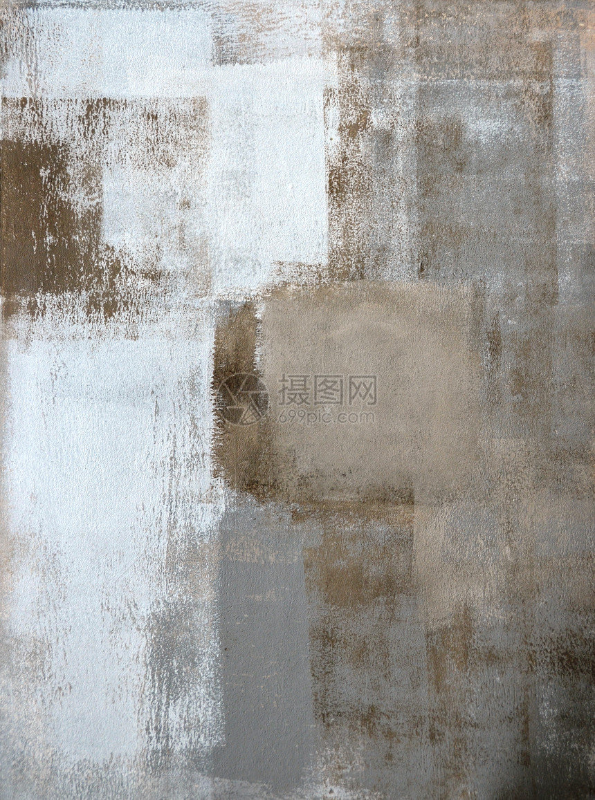 灰色和棕色摘要绘画办公室线条白色设计装饰墙壁正方形褐色艺术品画廊图片