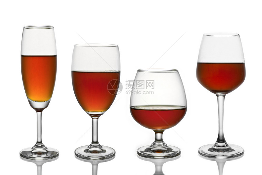 玻璃水晶奢华口渴酒杯用具派对菜单反射杯子餐厅图片