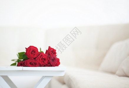 玫瑰花惊喜家具白色礼物焦点花朵沙发客厅花瓣玫瑰背景图片