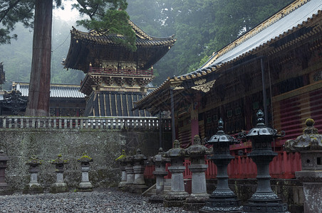 东照宫Nikko 托绍古神社背景