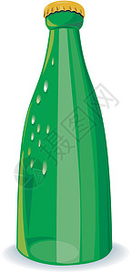 啤酒瓶绿色回装背景图片