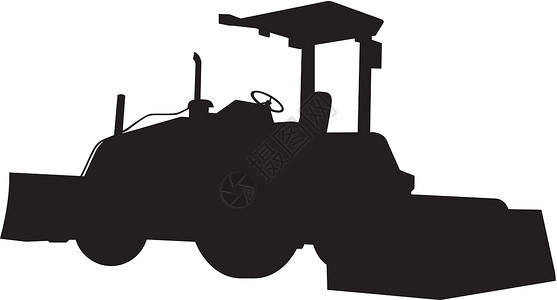 推土机拖拉机艺术品运输插图背景图片