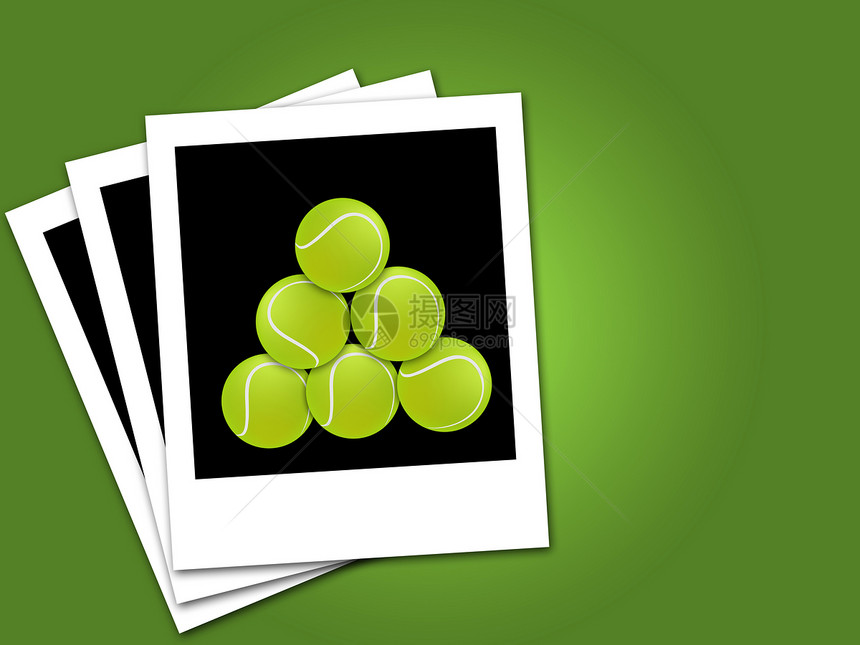 网球球绿色圆形草地框架运动宏观白色游戏球座图片
