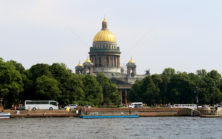圣彼得堡圣艾萨克大教堂中心花岗岩雕塑教会金钟建筑学历史性堡垒大教堂历史图片