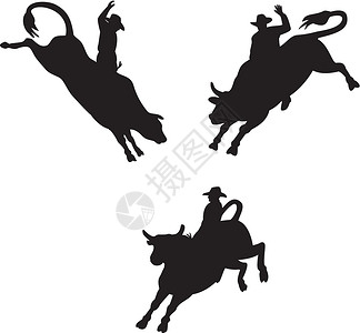 牛仔牛仔游牛骑马独奏大赛骑士牛仔动物男性奶牛艺术品插图表演骑术男人背景图片