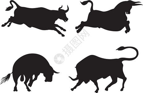 牛巴粉粉轮车野牛插图水牛野生动物艺术品奶牛动物插画