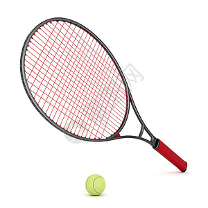 网球装备白色红色运动游戏活动黄色背景图片