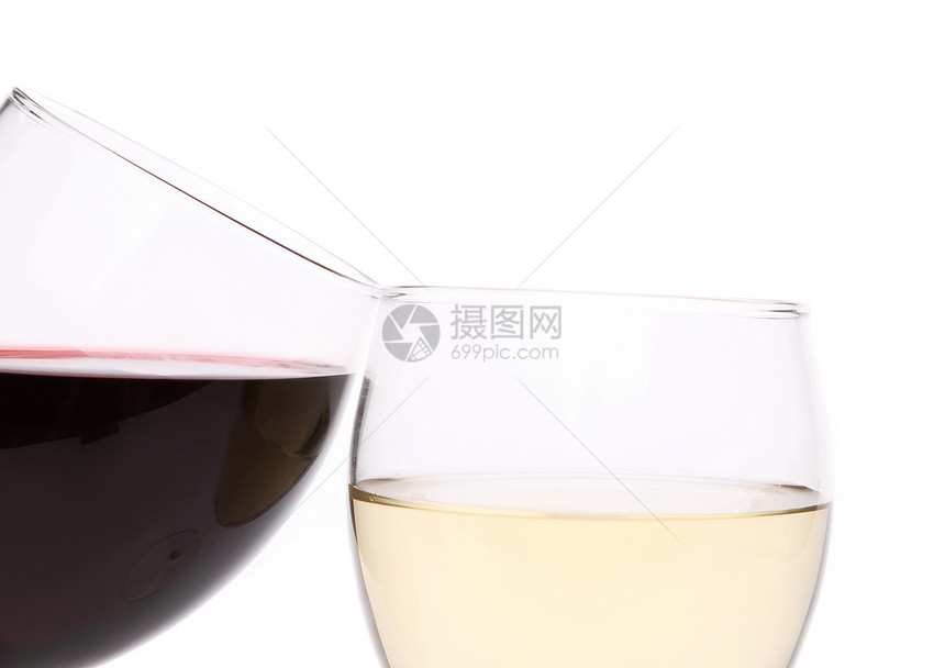 红酒和白葡萄酒杯器皿果汁飞溅饮料酒厂水晶运动高脚杯生活食物图片