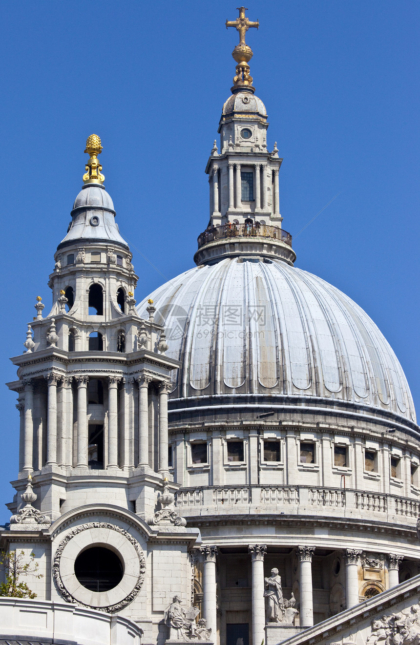 伦敦圣保罗大教堂旅行英语历史景点建筑学圆顶风格城市历史性大教堂图片